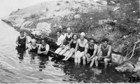 group of swimmers