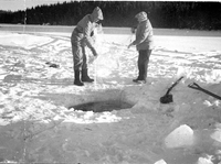ice fishing