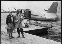 RWD and lady fisherman, airplane