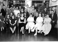 staff xmas 1957