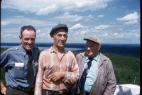two men and Rees Davis