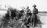 two men camping