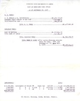 H.B.M.&S. Cash in the Bank as of 1957