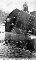 Derailed Engine