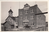 Flin Flon General Hospital and St. Annes Church