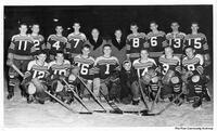 1956 Flin Flon Junior Bombers:(By numbers on their sweaters:)