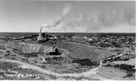 Mine and open pit from the south west