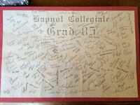 Autographs Hapnot Collegiate Graduation 1985