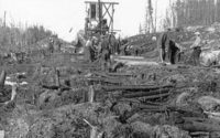 Construction of Sherritt Gordon Railroad