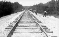 Construction of Sherritt Gordon Railroad
