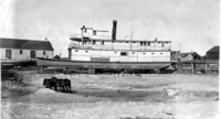 Steam Boat on the shore for the winter, 