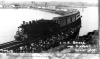 Train Crossing the Channing Bridge