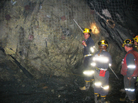 Rock Bolting in the 777 mine