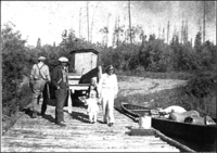 Scene on the portage route to Island Falls