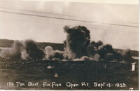 150 Ton Blast Flin Flon Open Pit Sept 13 - 1933 
