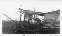 Laying Rails - Flin Flon Railroad - 1928