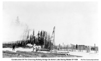 Construction Of The Channing Railway Bridge