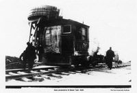 Gas Locomotive At Water Tank - 1928