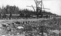 Construction of Sherritt Gordon Railroad