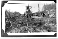 Laying Steel Track to Sherridon (Cold Lake) 1928