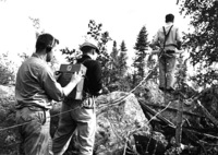 Electro-magnetic Survey team