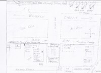  The original plan for the railway yards of the proposed townsite.