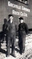 Frank Huber (Father of Lottie Desroches Huber) and his brother Joe Huber 