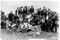 Legionnaires formed for the parade with pipers and drummers. 