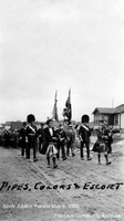 Jubilee Parade May 8 1935 Pipes, Colours and Escort 