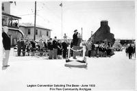 Legion Convention Saluting The Base-June 1955