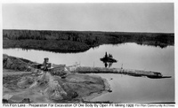 Flin Flon Lake- Preparation For Excavation Of Ore Body 