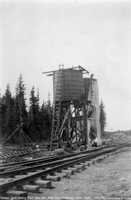 Water Tank Being Built Mile 69 Flin Flon Railway