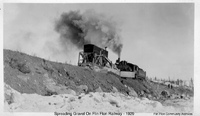 Spreading Gravel On Flin Flon Railway 1929