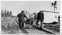 Flange Wheeled Gas Cart 1929