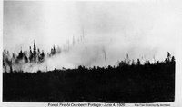 Forest Fire At Cranberry Portage - June 4. 1929