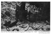One Of The Two Marion Shovels Digging In The Open Pit 