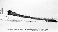 Flin Flon Railway Mile 77 Bridge Spreading Fill