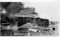 Mile 66 Section House On Fire May 1929