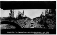 Flin Flon Railway From Inside A Hudson Coach July 1929