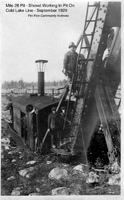 Shovel Working In Pit On Cold Lake Line