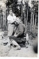 Louise Hone cutting M. A. Roche's Haire C 1930