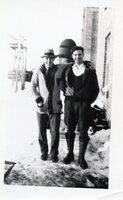 Unidentified man and Bob Dadson 1930 
