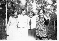 Unidentified, unidentified, Lila Judd, unidentified. July 14th 1929 