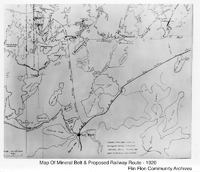  Map of Mineral Belt & Proposed Railway Route-1920