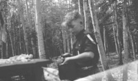 Peeling potatoes at Camp Whitney C1940’s
