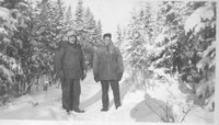 Baldy McLennan and unidentified man