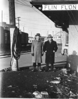 1010854 Two unidentified men at Flin Flon Station.jpg