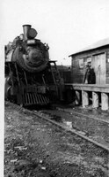 CNR Steam Engine spotting tank cars