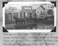 West side of Main Street 1929..