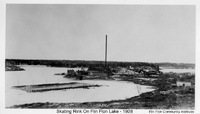 Skating Rink On Flin Flon Lake
